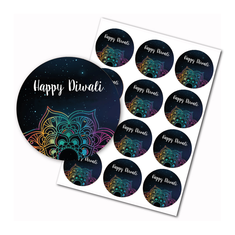 Home Decor Indonesia - Наклейки с надписью Happy Diwali, индийский