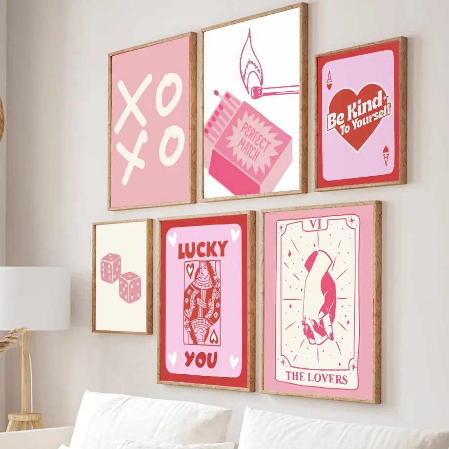Home Decor Y2K - Розовый постер и принт в стиле