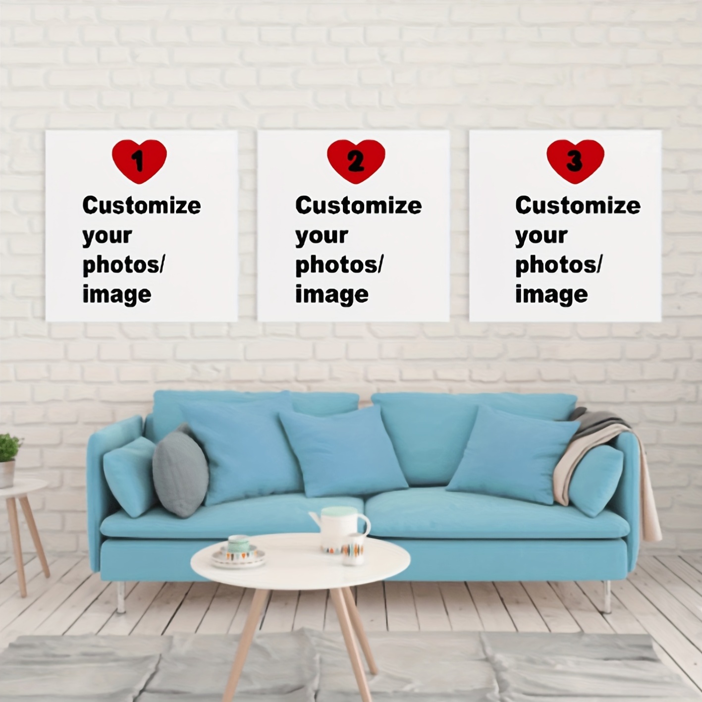 Home Decor Theme - 3 шт./компл., квадратный холст, постер на