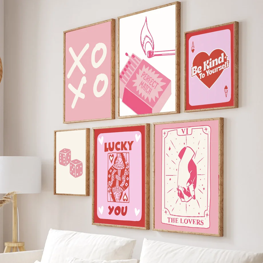 Розовый пастельный постер и пр – обзор и цена Home Decor Y2K