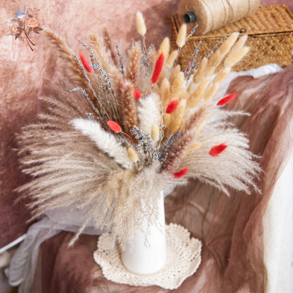 Натуральный букет из сушеных ц – обзор и цена Pampas Grass Decor