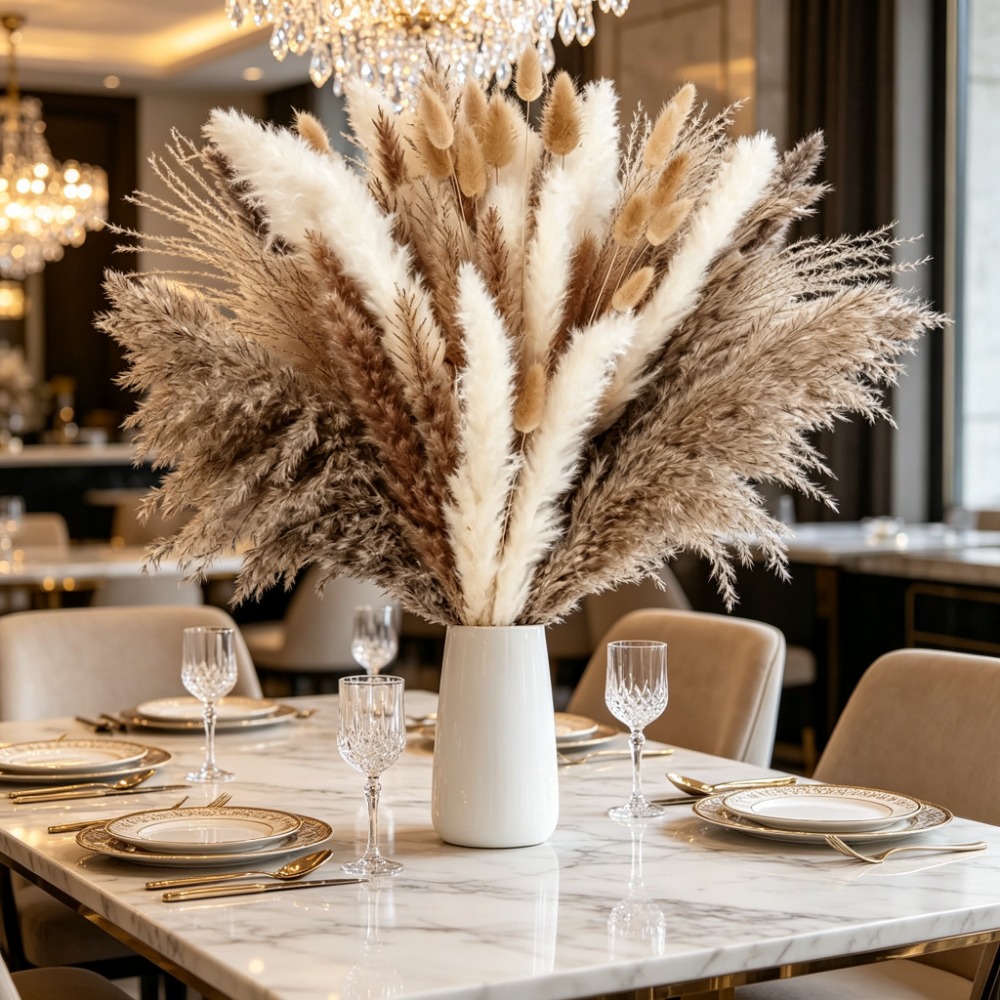 Букет из сухоцветов: коричнева – обзор и цена Pampas Grass Decor