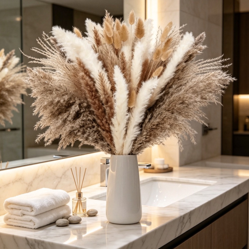 Букет из сухоцветов: коричнева – обзор и цена Pampas Grass Decor