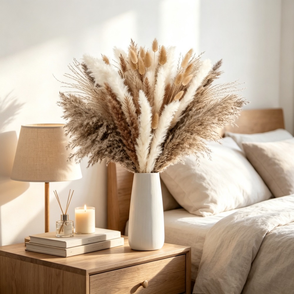 Букет из сухоцветов: коричнева – обзор и цена Pampas Grass Decor