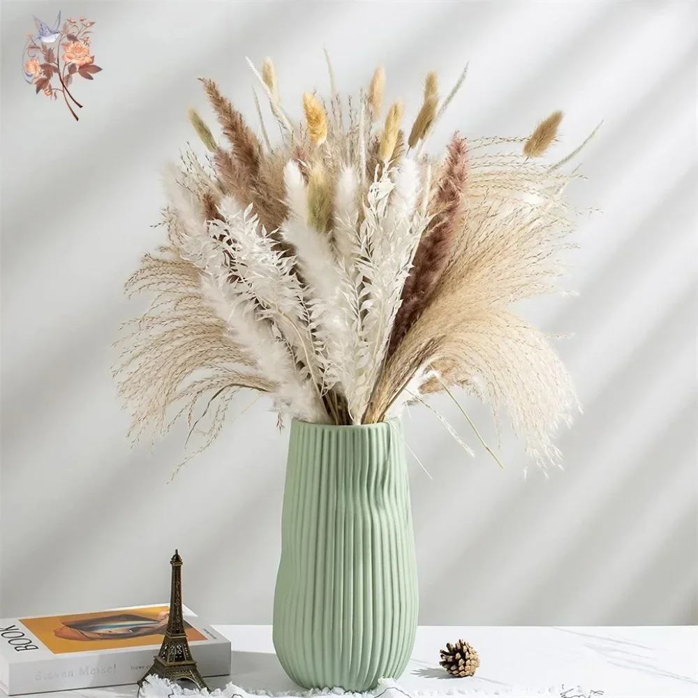 88 шт. натуральных пушистых су – обзор и цена Pampas Grass Decor