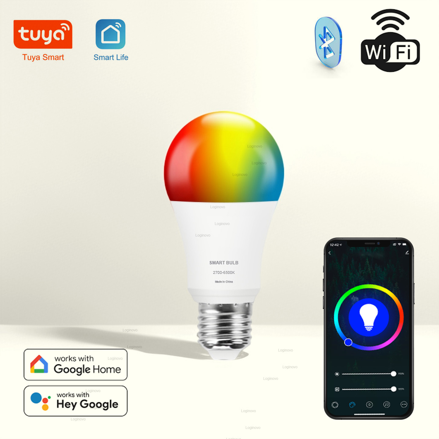 Светодиодная лампа Tuya Blueto – обзор и цена Home Decor Free App