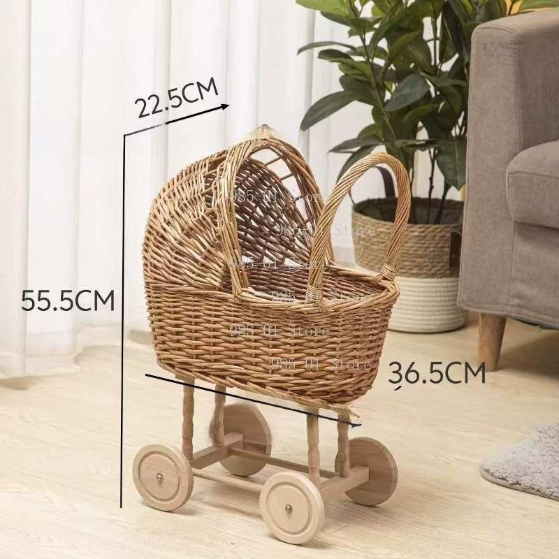 Плетеная вручную корзина-люльк – обзор и цена Rattan Plant Basket